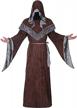 get enchanted with bitseacoco's medieval renaissance halloween costume for men - a hooded sorcerer robe with wizard gown cloak cape! logo