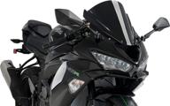 🏍️ enhance your ride with puig 3177n racing screen for kawasaki zx-6r 18-21 - sleek & stylish c/black edition логотип