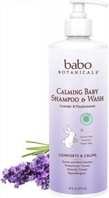 img 4 attached to Babo Botanicals Calming 2-In-1 Shampoo & Wash With French Lavender And Organic Meadowsweet, Hypoallergenic, Vegan, For Babies And Kids - 16 Oz