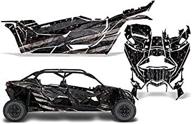 amr racing can-am maverick x3 ds rs 4-door 🏁 utv graphics full kit sticker decal - subdued flag (2016-2020) логотип