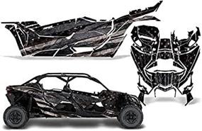 img 4 attached to AMR Racing Can-Am Maverick X3 DS RS 4-Door 🏁 UTV Graphics Full Kit Sticker Decal - Subdued Flag (2016-2020)