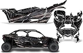 img 2 attached to AMR Racing Can-Am Maverick X3 DS RS 4-Door 🏁 UTV Graphics Full Kit Sticker Decal - Subdued Flag (2016-2020)