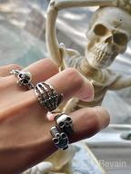 img 1 attached to Stainless Steel Skull Biker Ring review by Nicholas Dobson