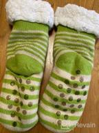 img 1 attached to Cozy and Plush Kids' Slipper Socks with Fleece Lining | Warm Winter Home Socks for Boys and Girls | Christmas Stockings for Child and Toddler review by Christian Bennett