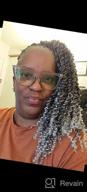 img 1 attached to 18-Inch Passion Twist Hair, 7 Pack Water Wave Crochet Hair Braids For Passion Twist Hairstyles - Synthetic Crochet Hair Extensions (16 Strands/Pack, Color 1B) review by Janelle Nelson