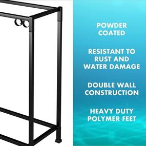 img 1 attached to 🐠 TitanEze 10 Gallon Double Aquarium Stand: Versatile Fish Tank Stand & Bird Cage Stand, 22.5" W x 31" H x 10.5" D