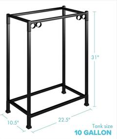 img 3 attached to 🐠 TitanEze 10 Gallon Double Aquarium Stand: Versatile Fish Tank Stand & Bird Cage Stand, 22.5" W x 31" H x 10.5" D