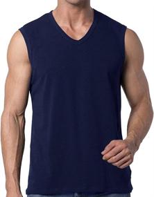 img 1 attached to Y2Y2 Sleeveless T Shirt Charcoal Heather Men's Clothing for Active