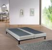 queen size greaton split low profile traditional box spring/foundation with metal assembly for mattress logo