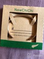 img 1 attached to Engraved Friendship Journey Cuff Bracelet - NewChiChi Inspirational Jewelry review by Justin Trujillo