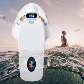 img 4 attached to HTOMT Electric Underwater Scooter With 4-Speed Rotational Options - Perfect For Water Surfing And Swimming, Innovative Smart Somatosensory Surfing Board, Ideal Swimming Aid For Beginners