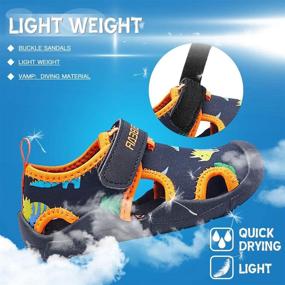 img 2 attached to 👦 ASHION Toddler Water Sandals - The Perfect Outdoor Shoes for Boys