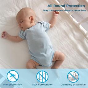 img 2 attached to 👶 GEKMOR Baby Crib Pop Up Tent: Keep Your Toddler Safe with a Crib Canopy | Infant Mesh Cover Net for Added Protection from Falls | Unisex Baby Crib Tent Net