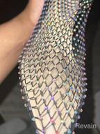 img 1 attached to Sparkling Style: LISHAN'S Rhinestone Fishnet Sandals For Women review by Jason Sundstrom