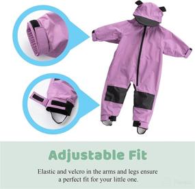 img 3 attached to 🌧️ Toddler Rain Suit - Waterproof Coverall for Kids with One-Piece Weather Resistant Baby Jacket - Muddy Buddy