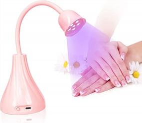 img 4 attached to Светодиодная лампа для ногтей AORAEM: быстросохнущий мини-светильник мощностью 18 Вт для гель-лака и дизайна ногтей в домашних условиях