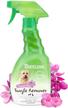 tropiclean sweet pea tangle remover spray for pets, 16oz - made in usa - dog detangler and dematting spray - naturally derived ingredients - no-rinse formula - alcohol free - paraben free - dye free logo
