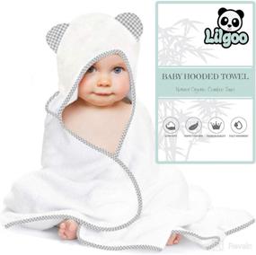 img 4 attached to Organic Bamboo Hooded Baby Towel Baby Care , Bathing