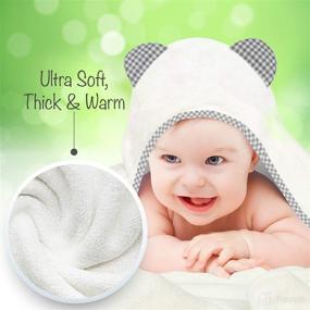 img 3 attached to Organic Bamboo Hooded Baby Towel Baby Care , Bathing