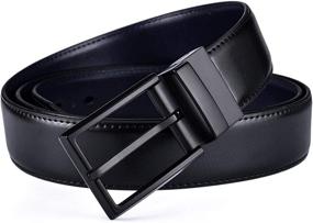 img 1 attached to 👔 Beltox Leather Reversible Rotated Box: The Ultimate Black Men's Accessories Collection for Belts