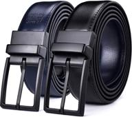 👔 beltox leather reversible rotated box: the ultimate black men's accessories collection for belts logo