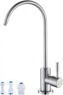 kaiying drinking water faucet, lead-free filtered water faucet fits most reverse osmosis units or water filtration system in non-air gap, kitchen ro faucet, sus304 stainless steel, brushed nickel logo