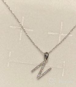 img 5 attached to 💎 Dazzling Diamond Initial Pendant Necklace: Perfect Jewelry for Girls