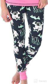 img 4 attached to 🐻 Stay Cozy Together: Yeti for Bed Matching Family Pajama Sets - Adults, Kids, and Infants