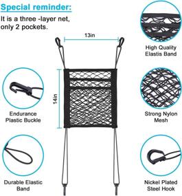img 3 attached to 3-слойный органайзер Растягивающиеся органайзеры на заднем сиденье