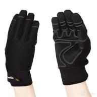 🧤 black amazonbasics premium waterproof winter plus performance gloves, size large logo