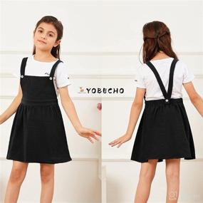img 2 attached to YOBECHO Casual Cotton Material Suspender Apparel & Accessories Baby Girls - Clothing