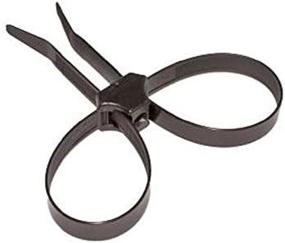 img 2 attached to 🔗 Tectran 936-191 Dual Clamp Cable Tie - Black, 2.3” Max. Bundle Diameter, 25” Stud Size, 5” Tie Width, 19” Tie Length, 150 lbs. Min. Tensile Strength