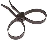 🔗 tectran 936-191 dual clamp cable tie - black, 2.3” max. bundle diameter, 25” stud size, 5” tie width, 19” tie length, 150 lbs. min. tensile strength logo