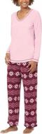 winter fleece pajamas for women - cozy pullover top pajama set by pajamagram logo