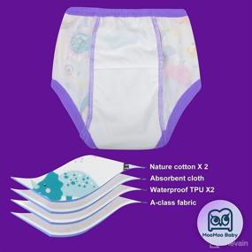 img 2 attached to MooMoo Baby 8-Pack Cotton Absorbent Potty Training Underwear Pants for Toddler Baby 2-6T