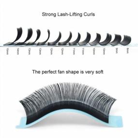 img 1 attached to Silk D Curl Lash Extensions - Professional Quality In Mix Sizes 8-15Mm
