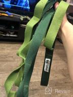 img 1 attached to Tumaz 10 Loop Stretching Strap: The Ultimate Home Workout Tool for Physical Therapy, Yoga, Pilates, and Flexibility Enhancement - Extra Thick, Durable, and Soft! review by Joe Drew