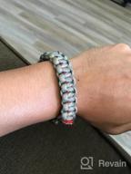 img 1 attached to High-Quality Kayder Hand Woven Paracord Bracelet: Embrace Retro Style with Adjustable D Shackle and Various Theme Accessories review by Robert Maysey