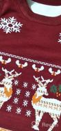 img 1 attached to Adorable Toddler Christmas Sweater: Knit Pullover with Reindeer, Elk & Snowman Cartoon - Perfect Xmas Sweatshirts for Boys and Girls review by Jose Perry