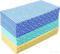 🧼 jebblas cleaning towels dish towels and dish cloths: reusable, handy wipes for great cleaning, absorbent, and quick-drying - 120 sheets/pack, 3 color options logo