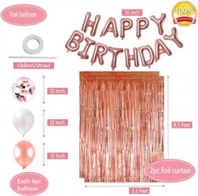 img 2 attached to 🎉 OUGOLD 21st Birthday Decorations: Stunning Rose Gold Party Supplies and Beautiful Gifts for Her Special Day!