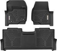 🚗 yitamotor floor mats compatible with f250/f350: custom fit all-weather protection for 2017-2022 ford f-250/f-350 supercrew cab, black логотип