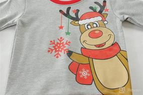 img 1 attached to 🎄 Kids Christmas Sweater Funny Reindeer Santa Pullover Toddler Boys Girls Sweatshirt Xmas Shirt Tops 2-7 Years