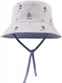 img 4 attached to 0-4 Years Baby Boy Sun Hat Kids Summer Bucket Hats - Protection From The Sun!