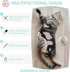 img 1 attached to KOESON Breathable Anti Licking Adjustable Alternative Cats
