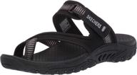 👡 skechers reggae stockholm thong women's shoes - chocolate brown at athletic logo