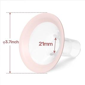 img 3 attached to NCVI BPA-Free Breast Pump Flanges 21Mm, 2 Count For Authentic Replacement Parts