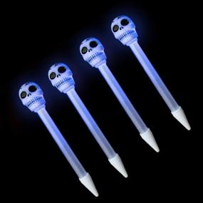 img 1 attached to Glowing Skull Bump & Blink Pen - Halloween-Themed Writing Pen With Flashing Lights For Smooth Writing - Colorful & Stylish - Ideal For Festive Occasions - Comes In A Pack Of 1