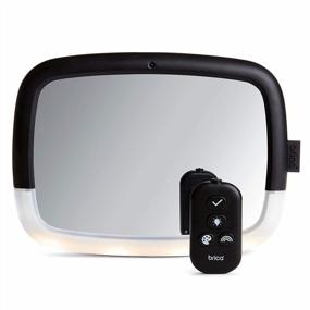 img 4 attached to Автомобильное зеркало Munchkin Brica Night Light Pivot Baby In-Sight — широкоугольное, регулируемое, ударопрочное, протестировано на столкновение с безбликовыми светодиодами черного цвета