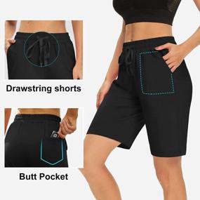 img 1 attached to Comfortable DIBAOLONG Women'S Yoga Shorts With 3 Convenient Pockets